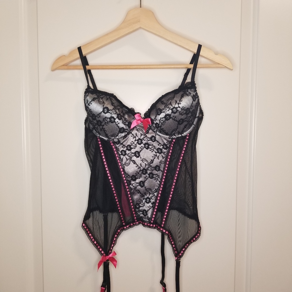 Natives Intimates Sexy Corset with Garter Straps